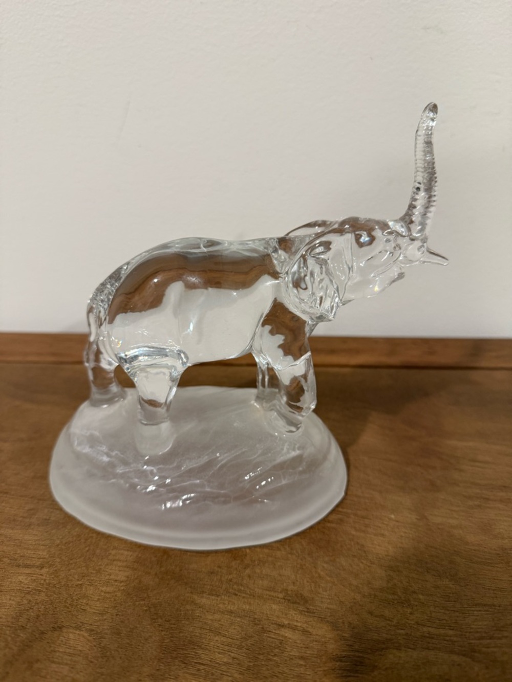 Cristal D'arques Small Glass Elephant Figurine (7 x 3)